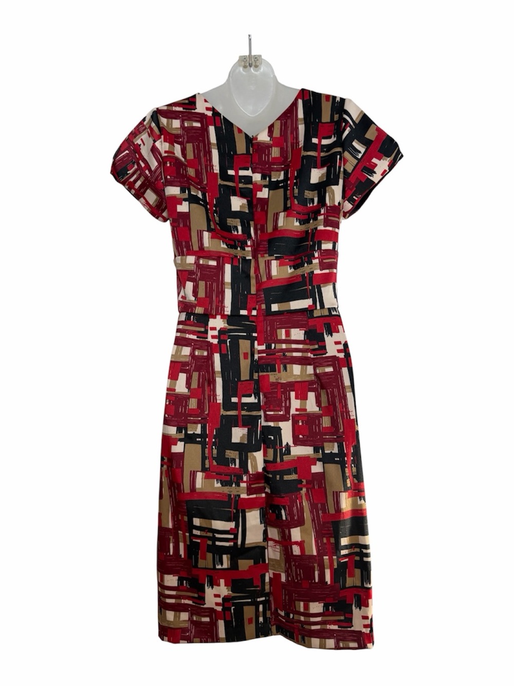 Rabbit Rabbit Rabbit Designs Geometric Wrap Dress Size 4 - Picture 2 of 11